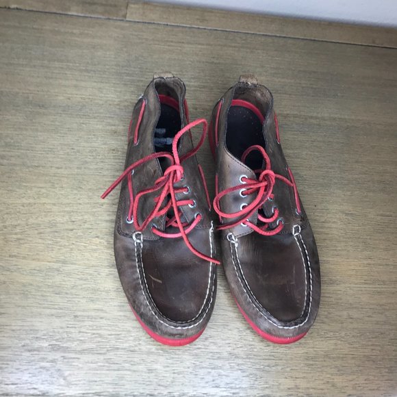 Sperry Top-Sider Leather Chukka Boots 10281691 Brown/Red ~ Size 11M - Picture 3 of 6